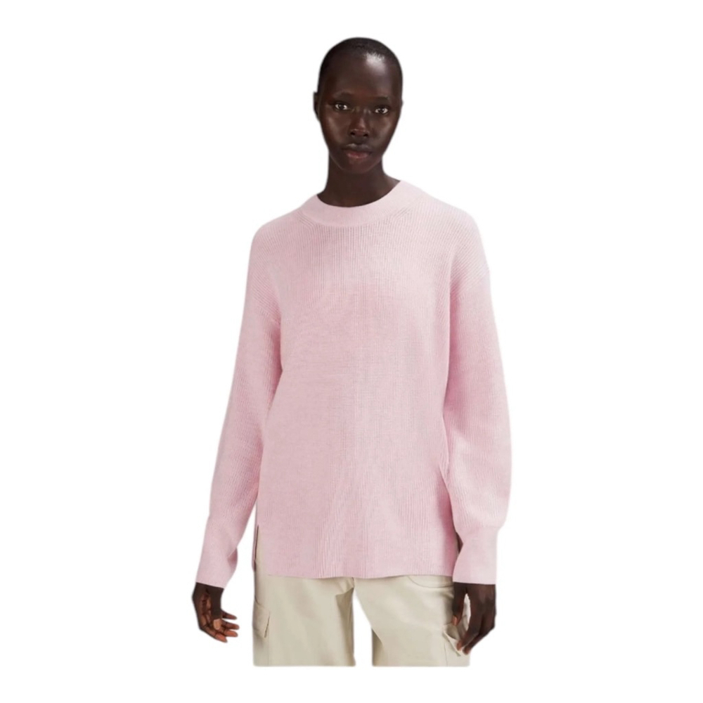 LULULEMON Merino Wool Blend Crew Neck Slouchy Sweater Pink Size 2